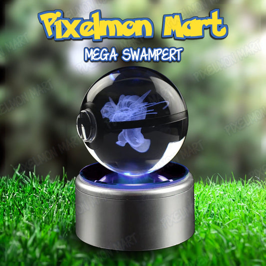 Mega Swampert | Pokeball | Glow with Wonder