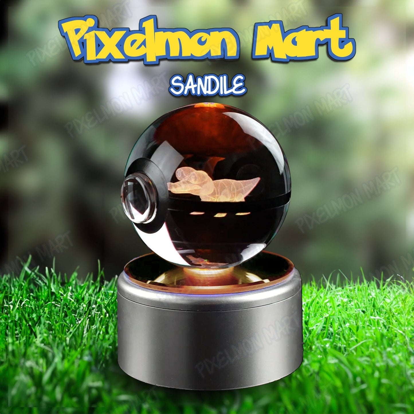 Sandile | Pokeball | Glow with Wonder