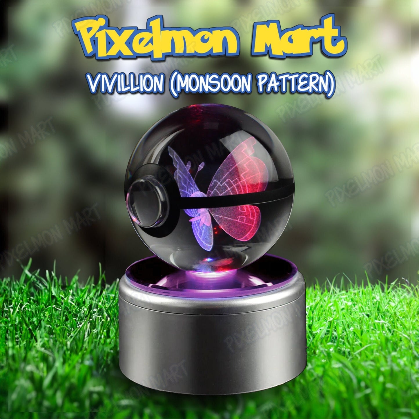 Vivillion | Pokeball | Glow with Wonder