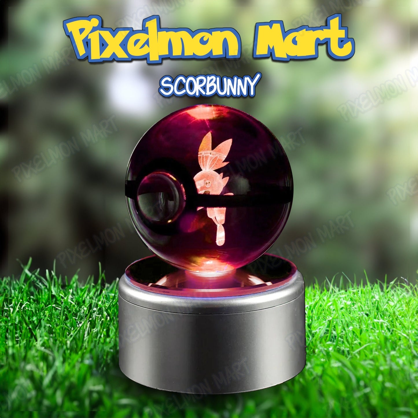 Scorbunny | Pokeball | Glow with Wonder