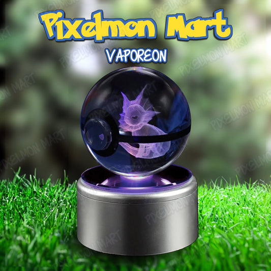 Vaporeon | Pokeball | Glow with Wonder