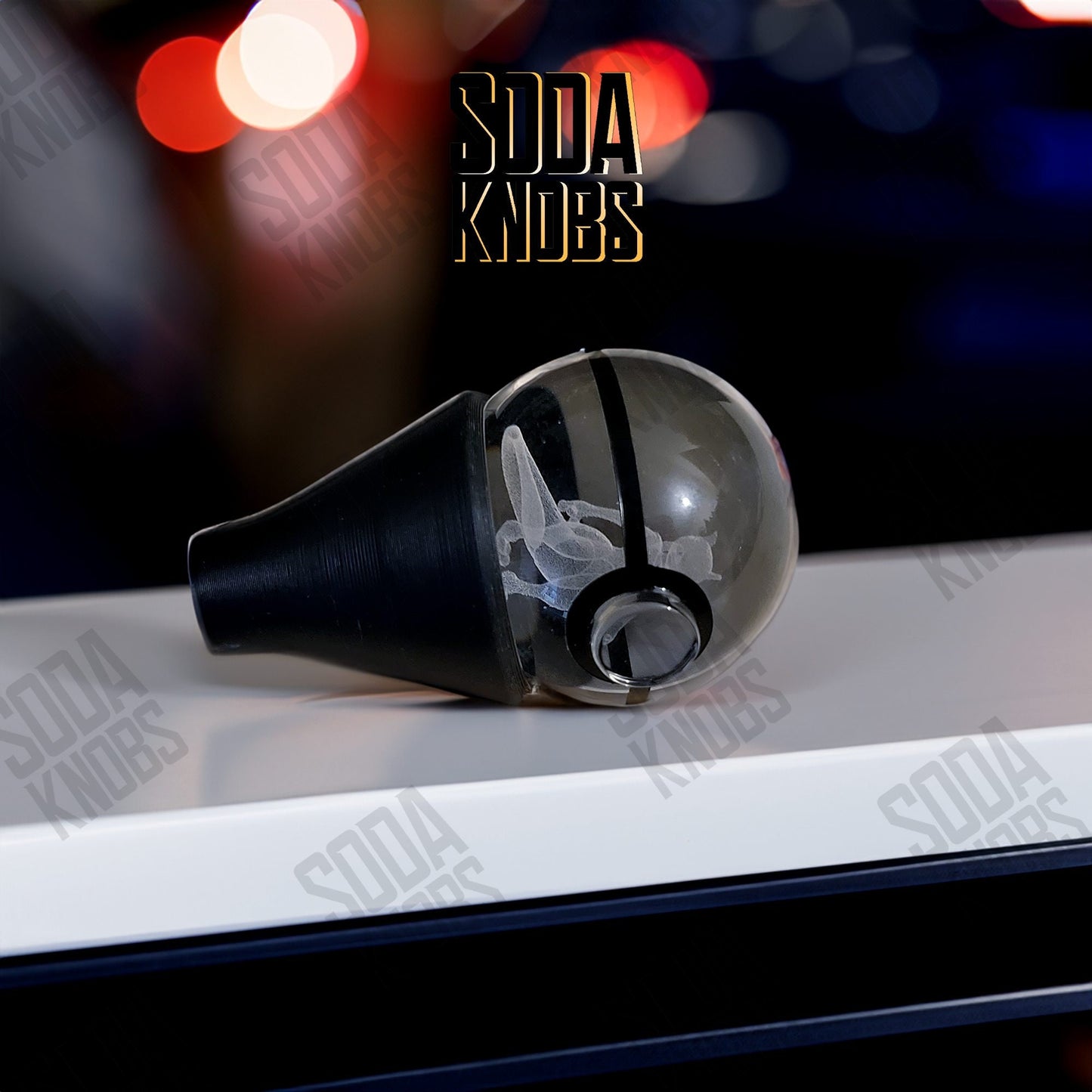 Zapdos - Crystal Pokeball Shift Knob - Your Drive - Your Design!