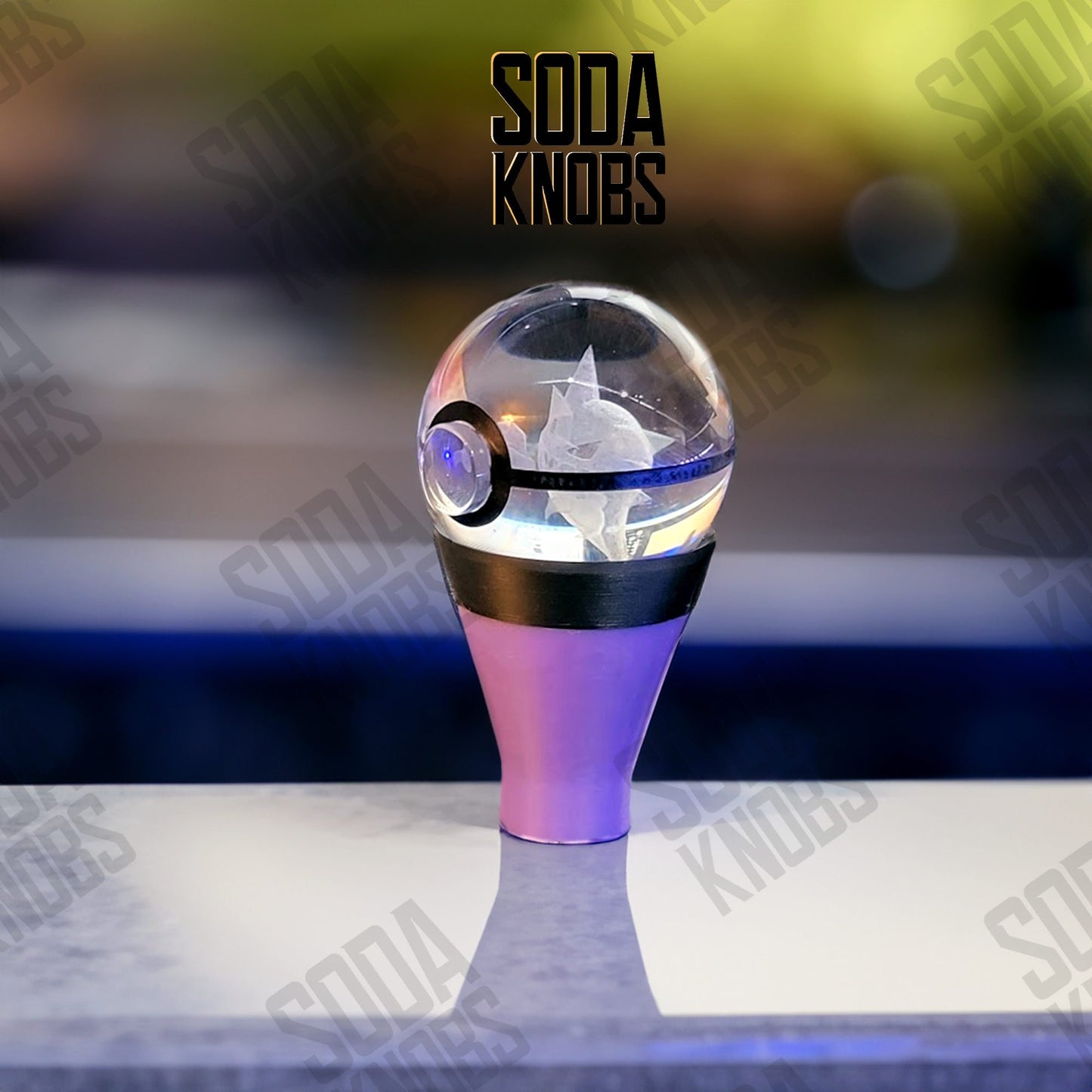 Corviknight - Crystal Pokeball Shift Knob - Your Drive - Your Design!