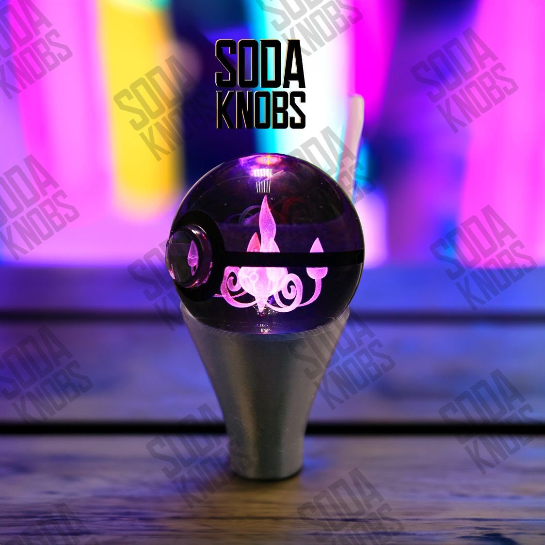 Chandelure - Crystal Pokeball Shift Knob - Your Drive - Your Design!