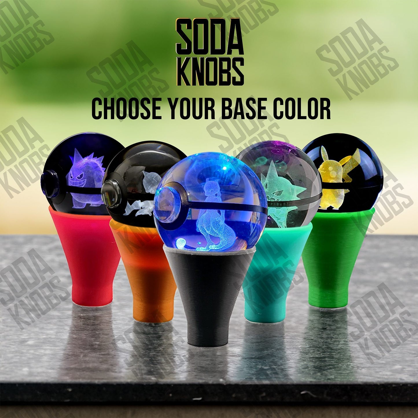 Cubone - Crystal Pokeball Shift Knob - Your Drive - Your Design!