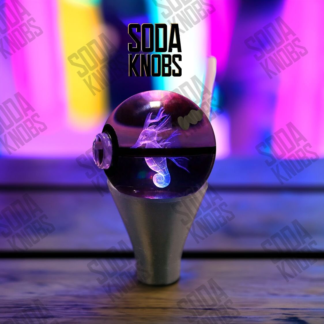 Kingdra - Crystal Pokeball Shift Knob - Your Drive - Your Design!